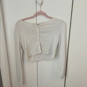 White Button-Up Women's Top